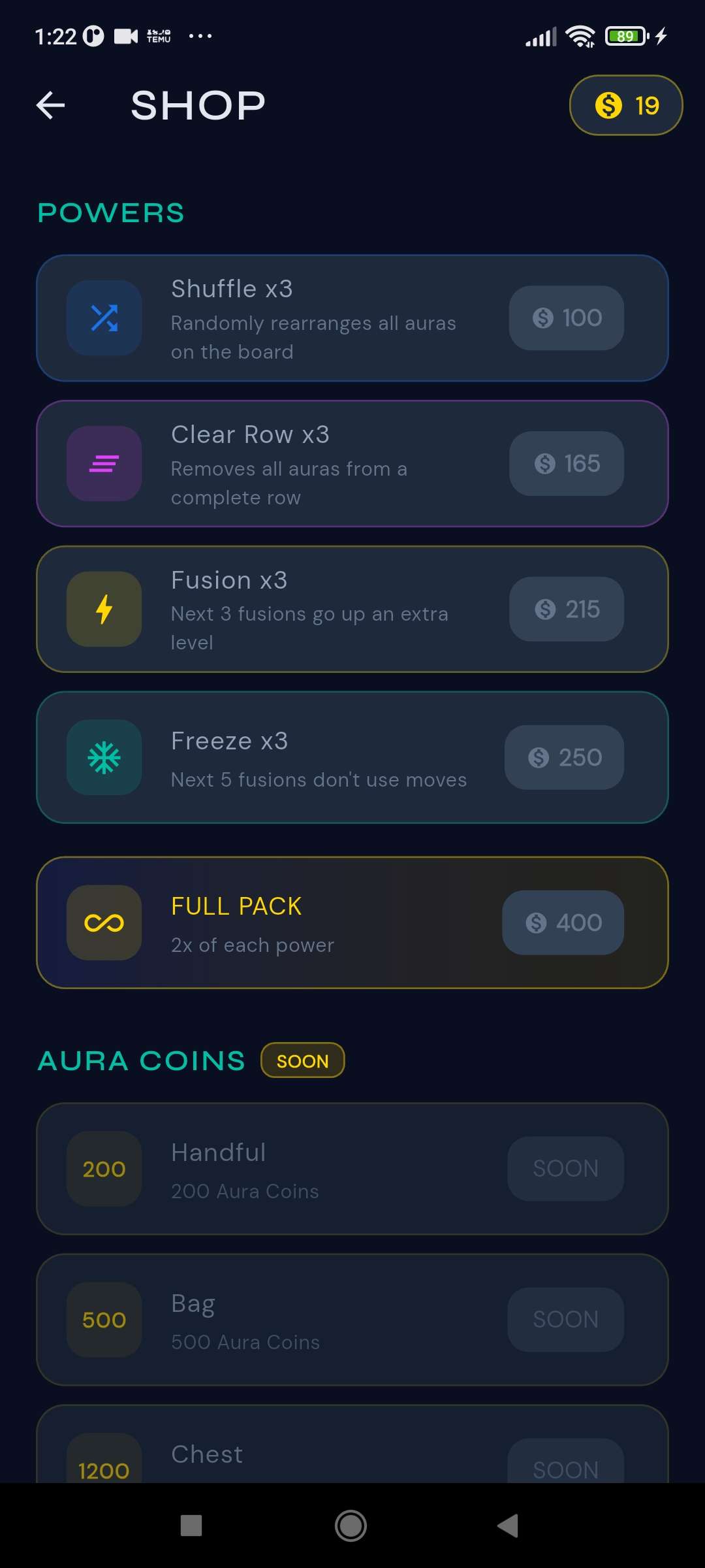 Aura Merge — Shop